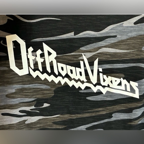 Off Road Vixens Tank Top Women’s M Black Camo Bike Riding Outdoors Camping Hiker - Picture 7 of 9